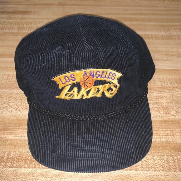 lakers corduroy hat